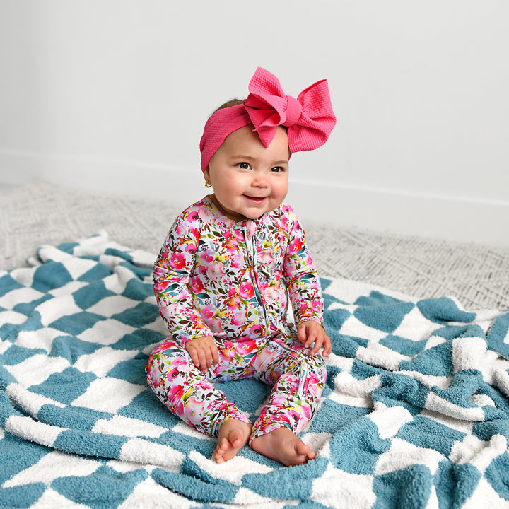 Drake Blue Checks PLUSH BLANKET - Gigi and Max