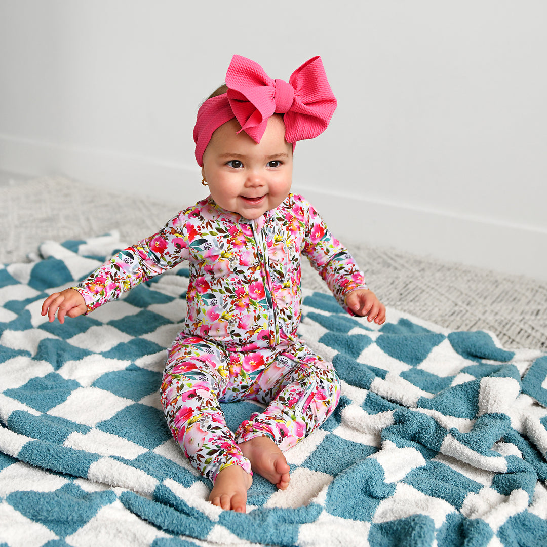 Drake Blue Checks PLUSH BLANKET