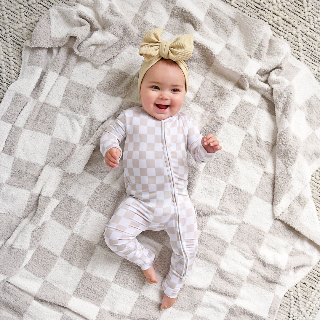 Oakley Tan Checks PLUSH BLANKET