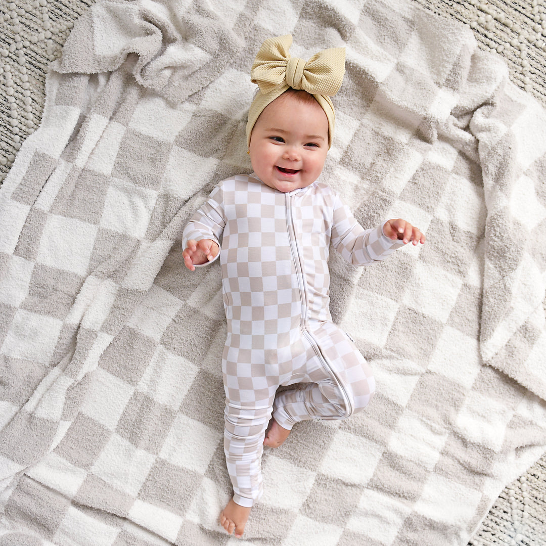 Oakley Tan Checks PLUSH BLANKET