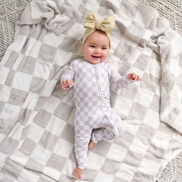 Oakley Tan Checks PLUSH BLANKET