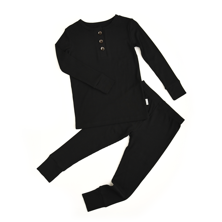 Onyx Ribbed TWO PIECE - Gigi and Max