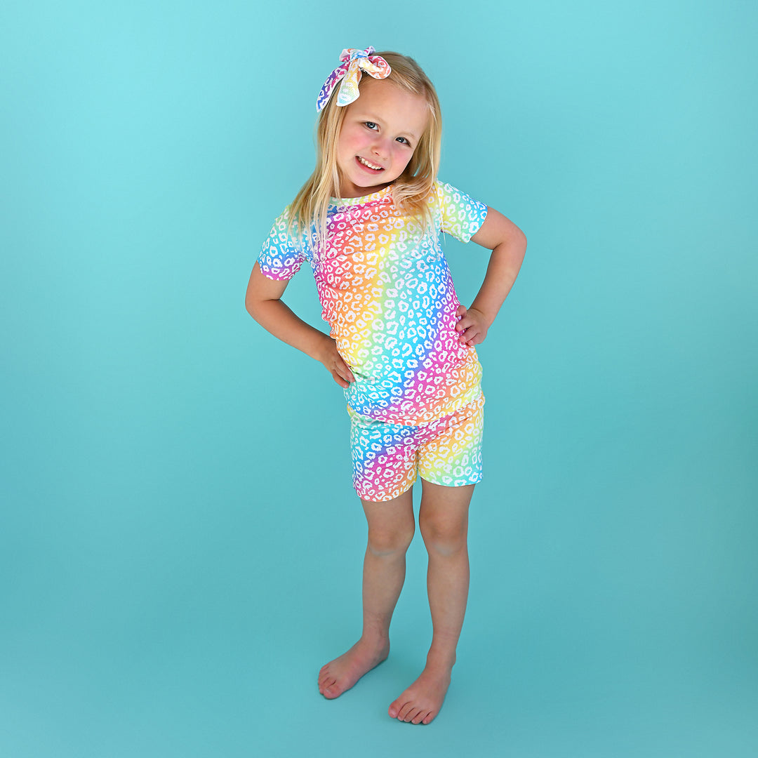 Summer Leopard TWO PIECE - SHORTS - Gigi and Max