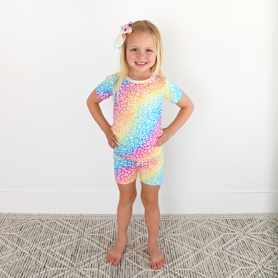 Summer Leopard TWO PIECE - SHORTS - Gigi and Max