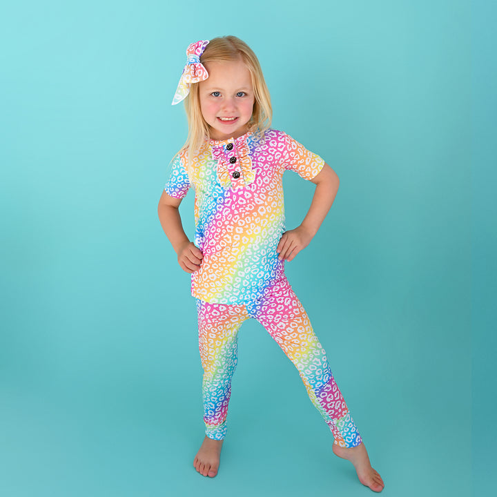 Summer Leopard RUFFLE TWO PIECE - Gigi and Max