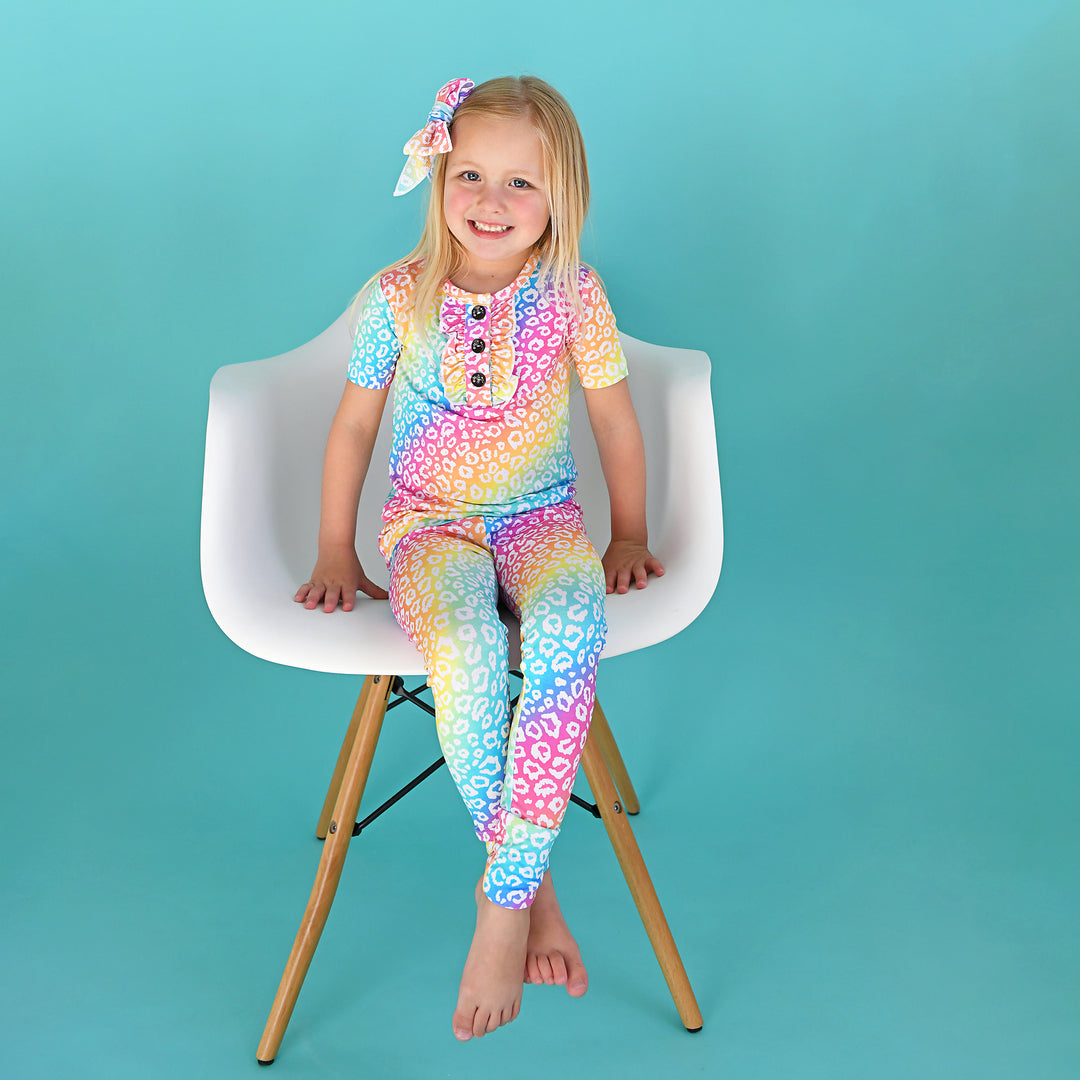 Summer Leopard RUFFLE TWO PIECE - Gigi and Max