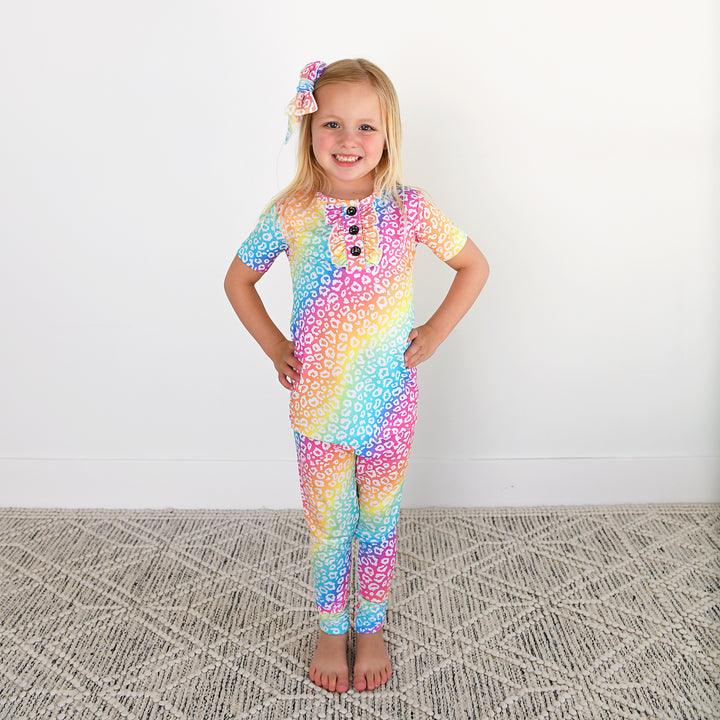 Summer Leopard RUFFLE TWO PIECE - Gigi and Max