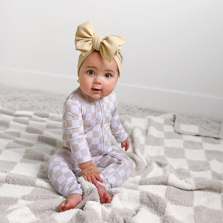 Oakley Tan Checks PLUSH BLANKET