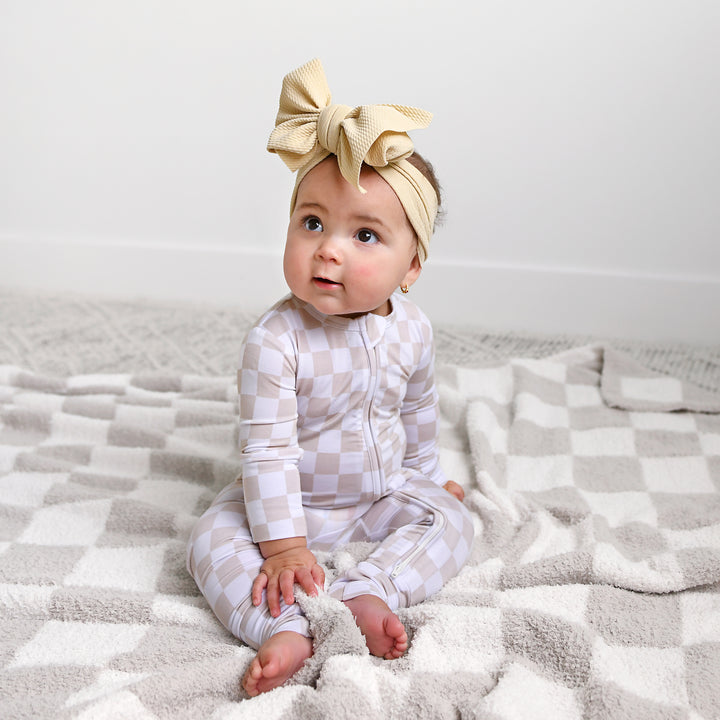 Oakley Tan Checks PLUSH BLANKET