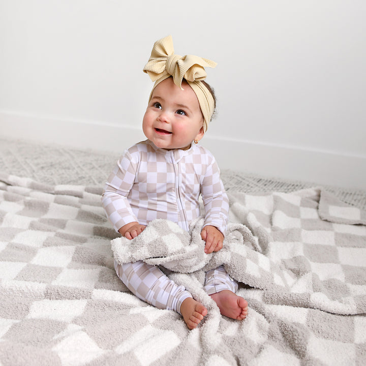 Oakley Tan Checks PLUSH BLANKET