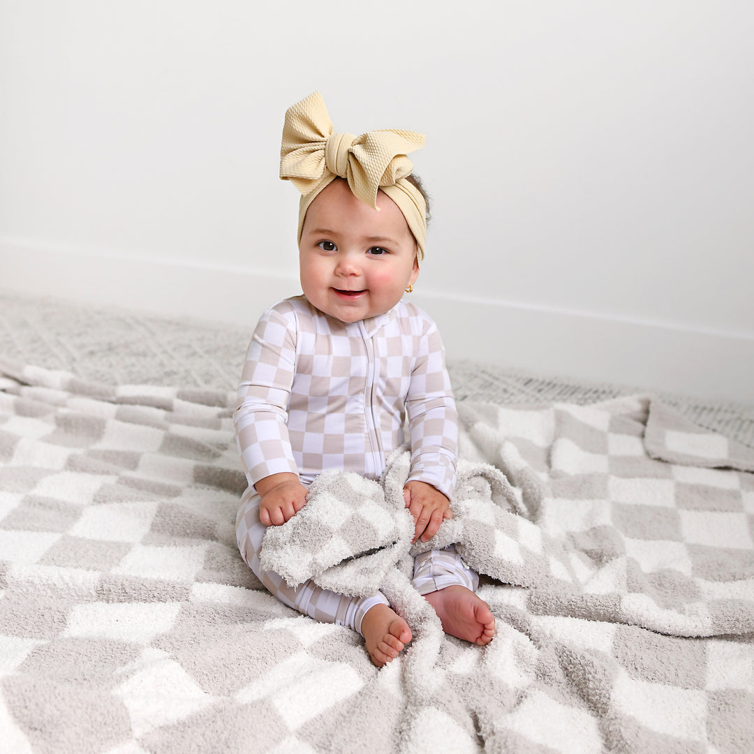 Oakley Tan Checks PLUSH BLANKET