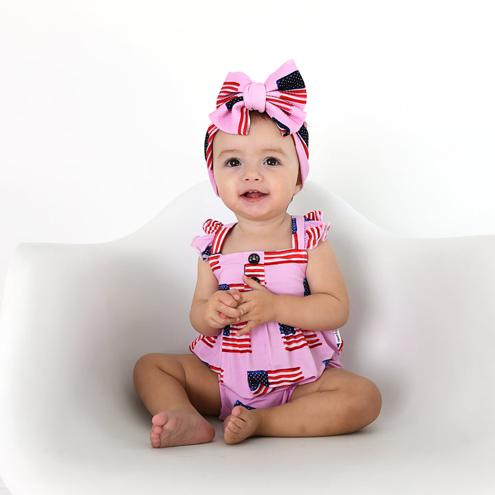 Betty Pink Flag BUTTON BUBBLE - Gigi and Max