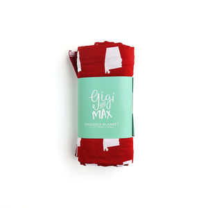 Alabama Crimson & White SWADDLE - Gigi and Max