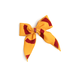 California Gold & Cardinal CLIP BOW - Gigi and Max