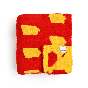 Iowa State Cardinal & Gold PLUSH BLANKET - Gigi and Max