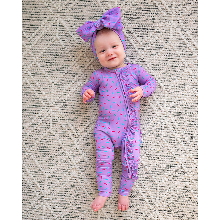 Purple Sprinkles HEADWRAP - Gigi and Max