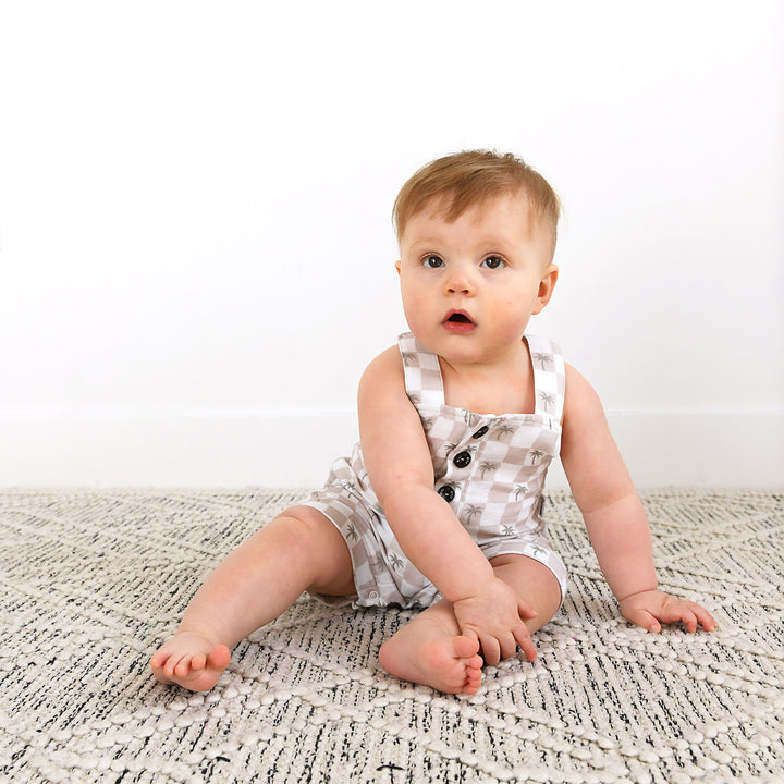 Beau Palm Tree COASTAL COVERALLS ORGANIC - Gigi and Max