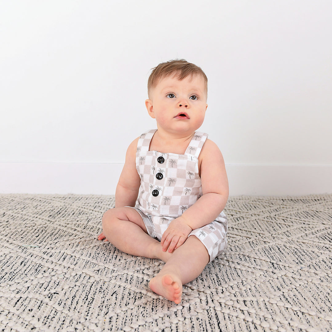 Beau Palm Tree COASTAL COVERALLS ORGANIC - Gigi and Max