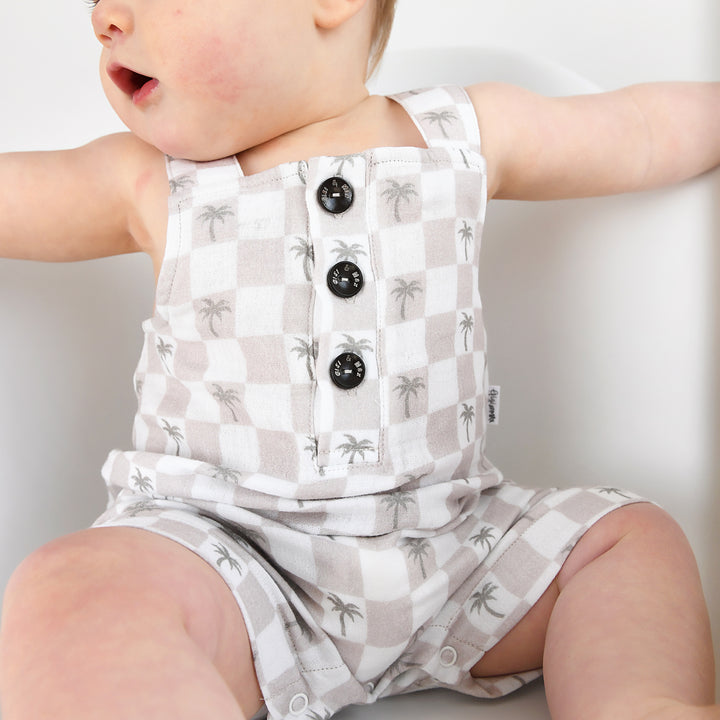 Beau Palm Tree COASTAL COVERALLS ORGANIC - Gigi and Max