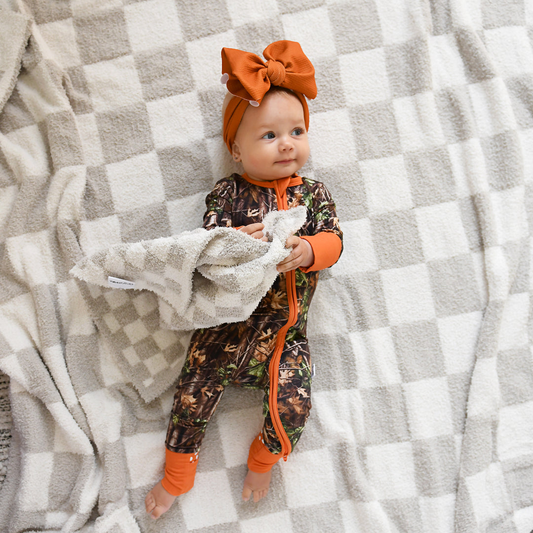 Oakley Tan Checks PLUSH BLANKET