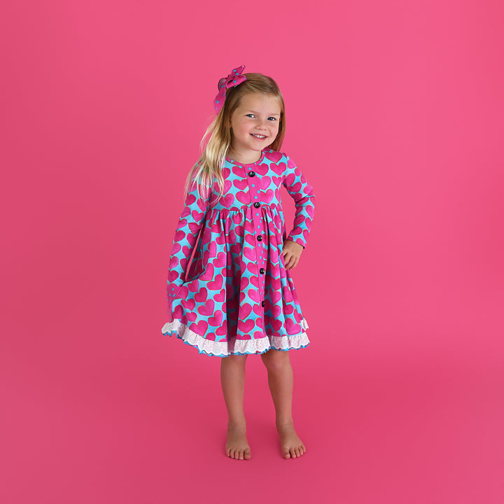 Cora BUTTON DRESS - Gigi and Max
