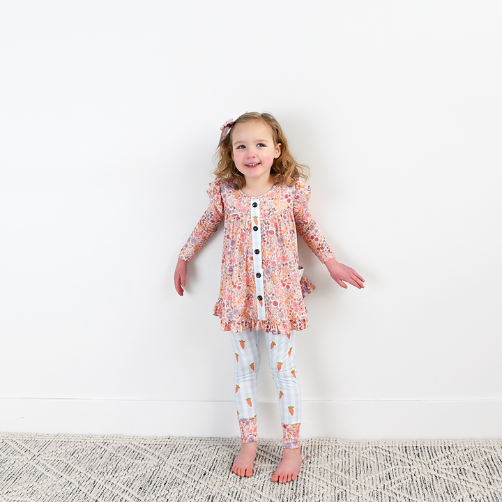 Meadow Floral Bunny PEPLUM SET - Gigi and Max