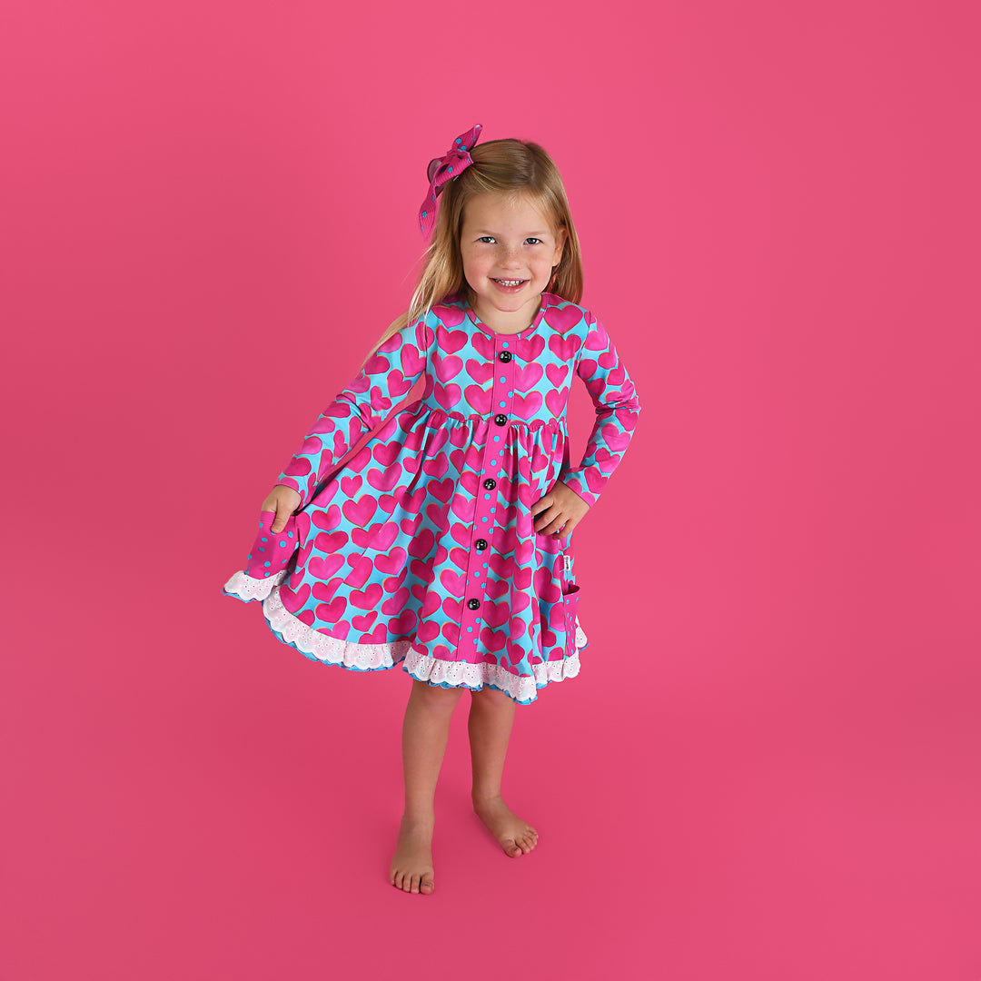 Cora BUTTON DRESS - Gigi and Max
