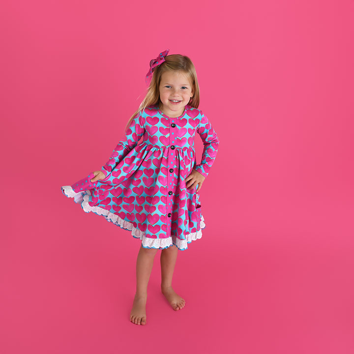 Cora BUTTON DRESS - Gigi and Max