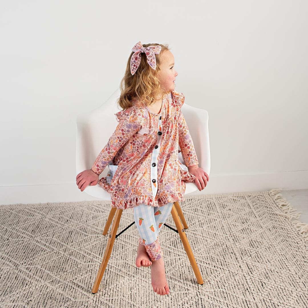Meadow Floral Bunny PEPLUM SET - Gigi and Max