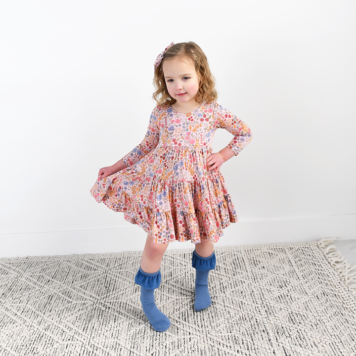 Meadow Floral Bunny SWING DRESS - Gigi and Max