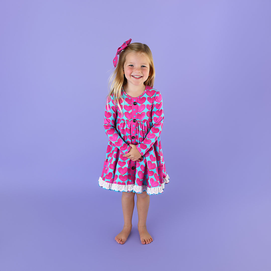 Cora BUTTON DRESS - Gigi and Max