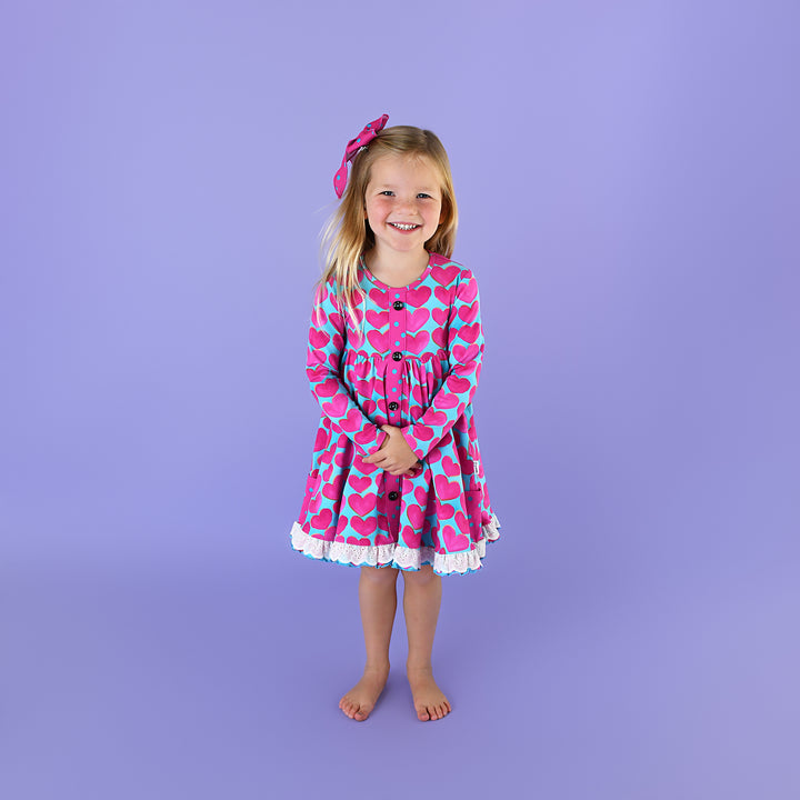 Cora BUTTON DRESS - Gigi and Max