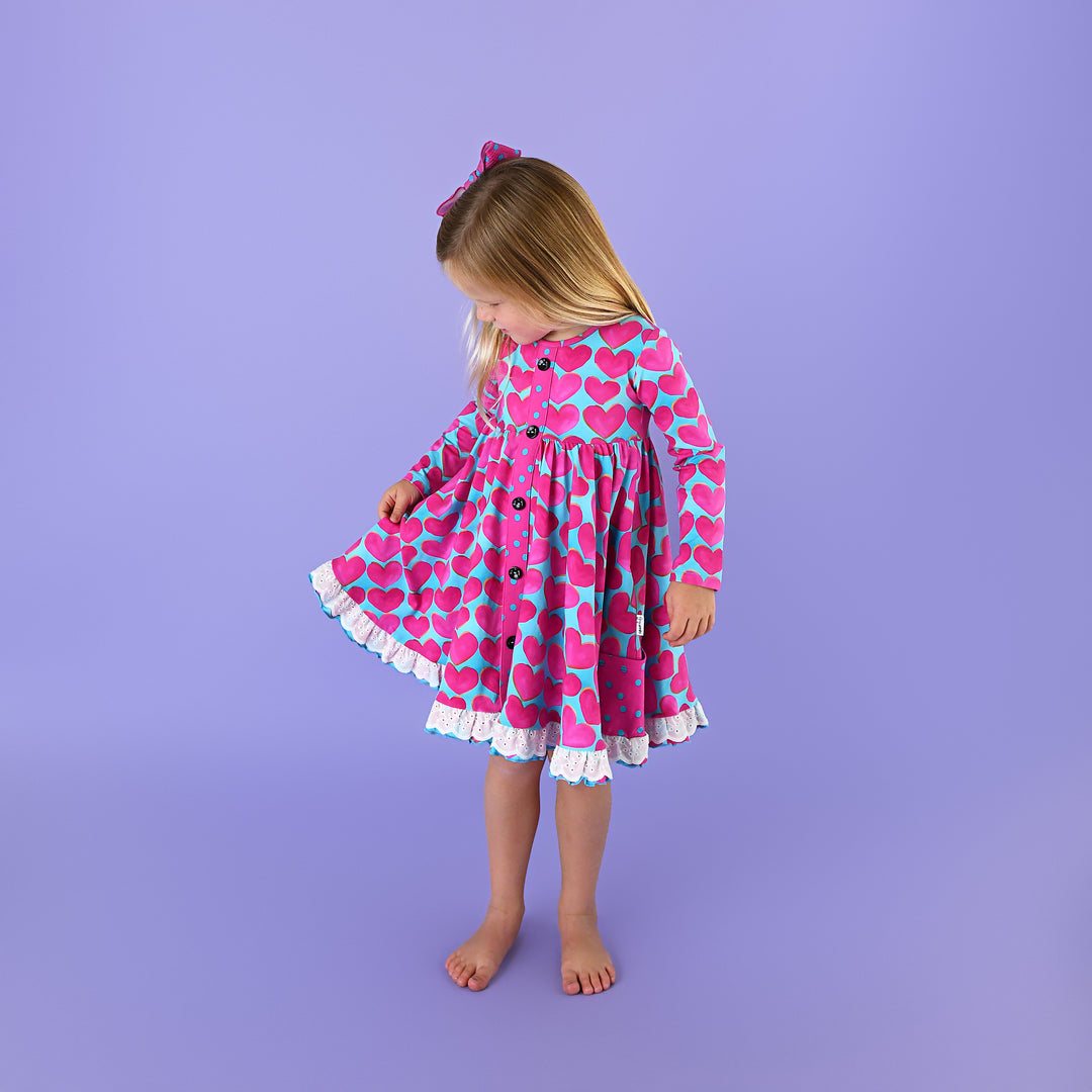 Cora BUTTON DRESS - Gigi and Max