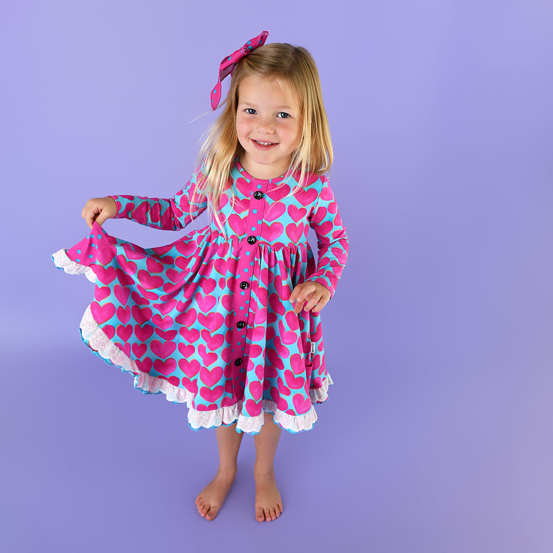 Cora BUTTON DRESS - Gigi and Max