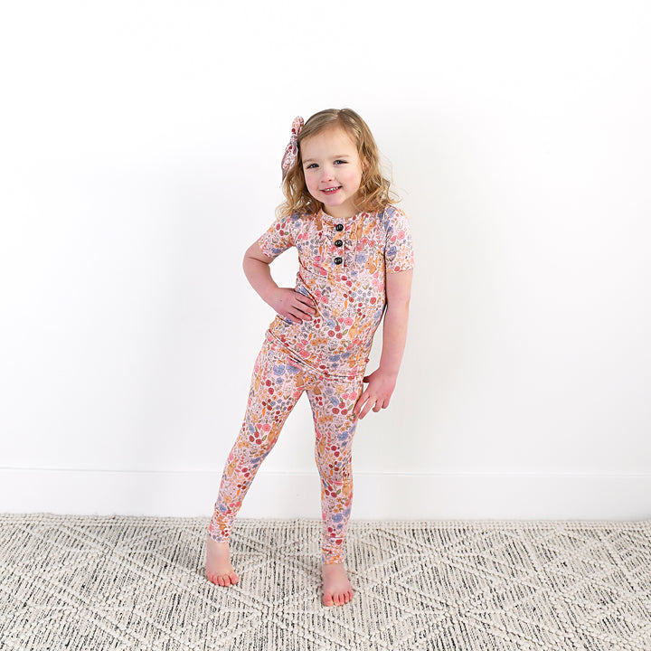 Meadow Floral Bunny RUFFLE TWO PIECE - Gigi and Max