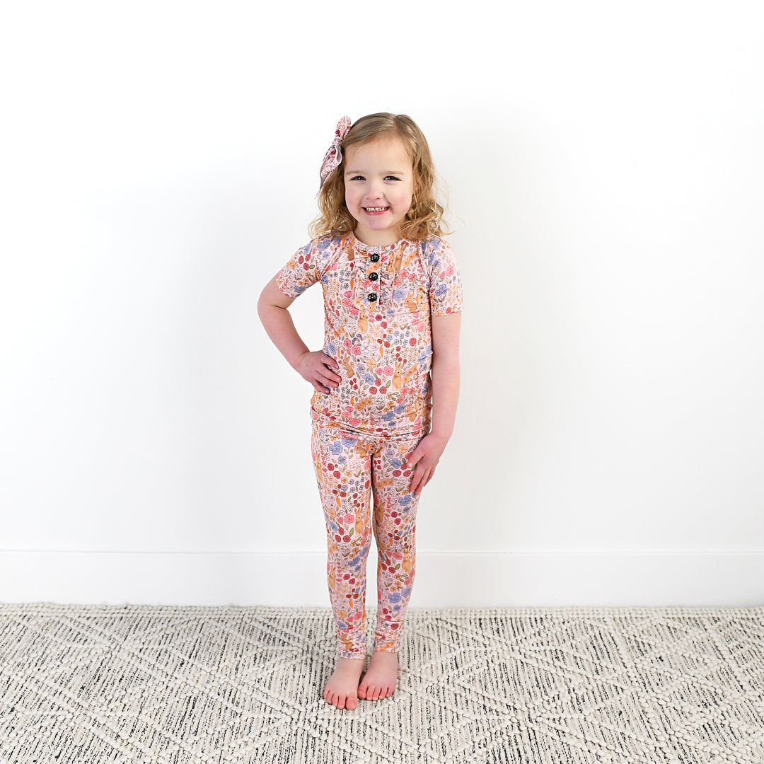 Meadow Floral Bunny RUFFLE TWO PIECE - Gigi and Max