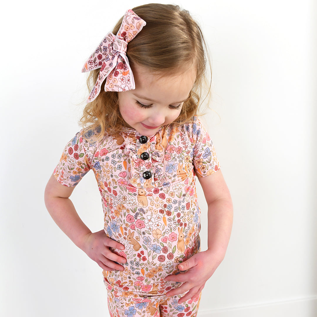 Meadow Floral Bunny RUFFLE TWO PIECE - Gigi and Max
