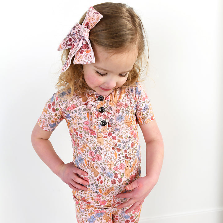 Meadow Floral Bunny RUFFLE TWO PIECE - Gigi and Max