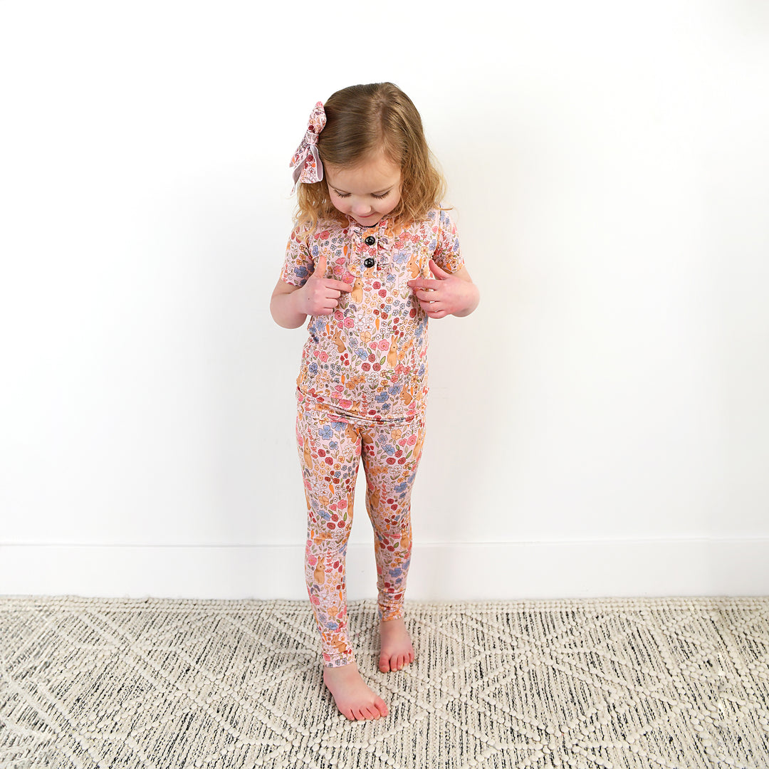 Meadow Floral Bunny RUFFLE TWO PIECE - Gigi and Max