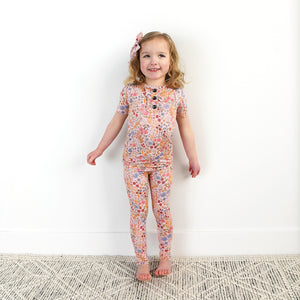 Meadow Floral Bunny RUFFLE TWO PIECE - Gigi and Max