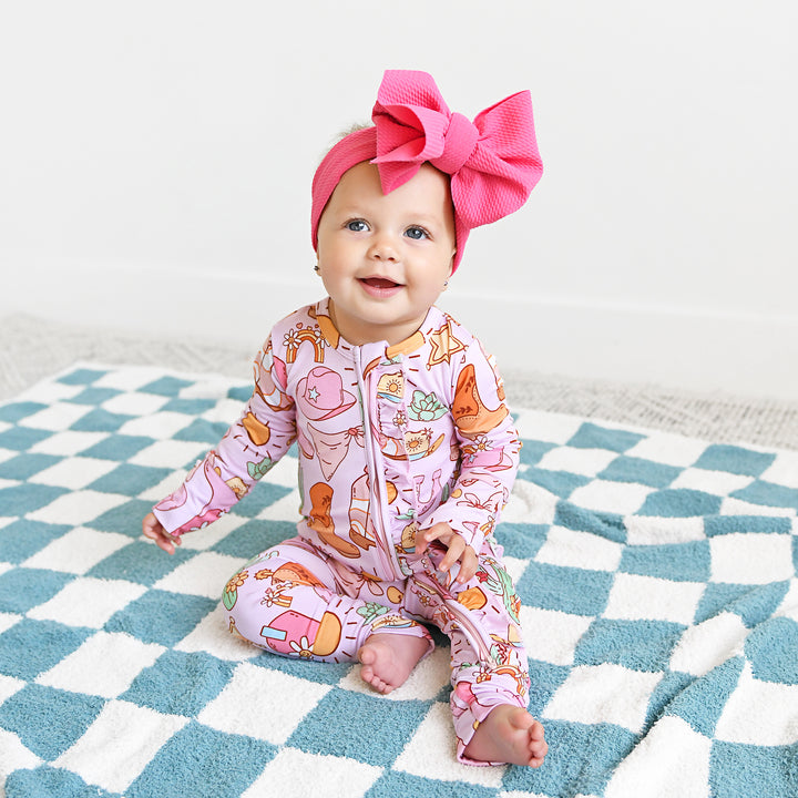 Drake Blue Checks PLUSH BLANKET