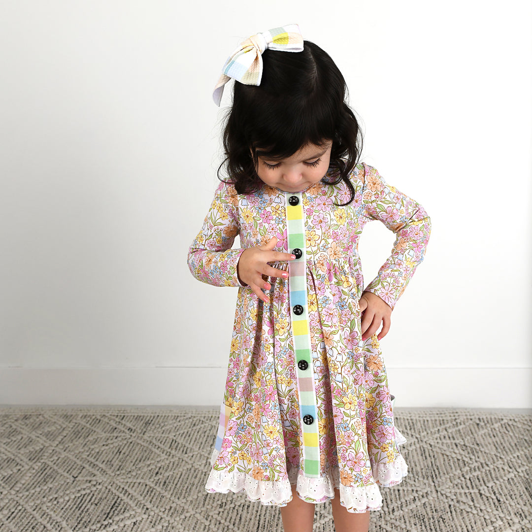 Kennedy Floral BUTTON DRESS - Gigi and Max