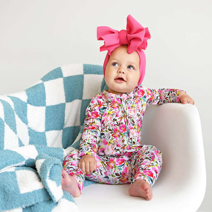 Drake Blue Checks PLUSH BLANKET