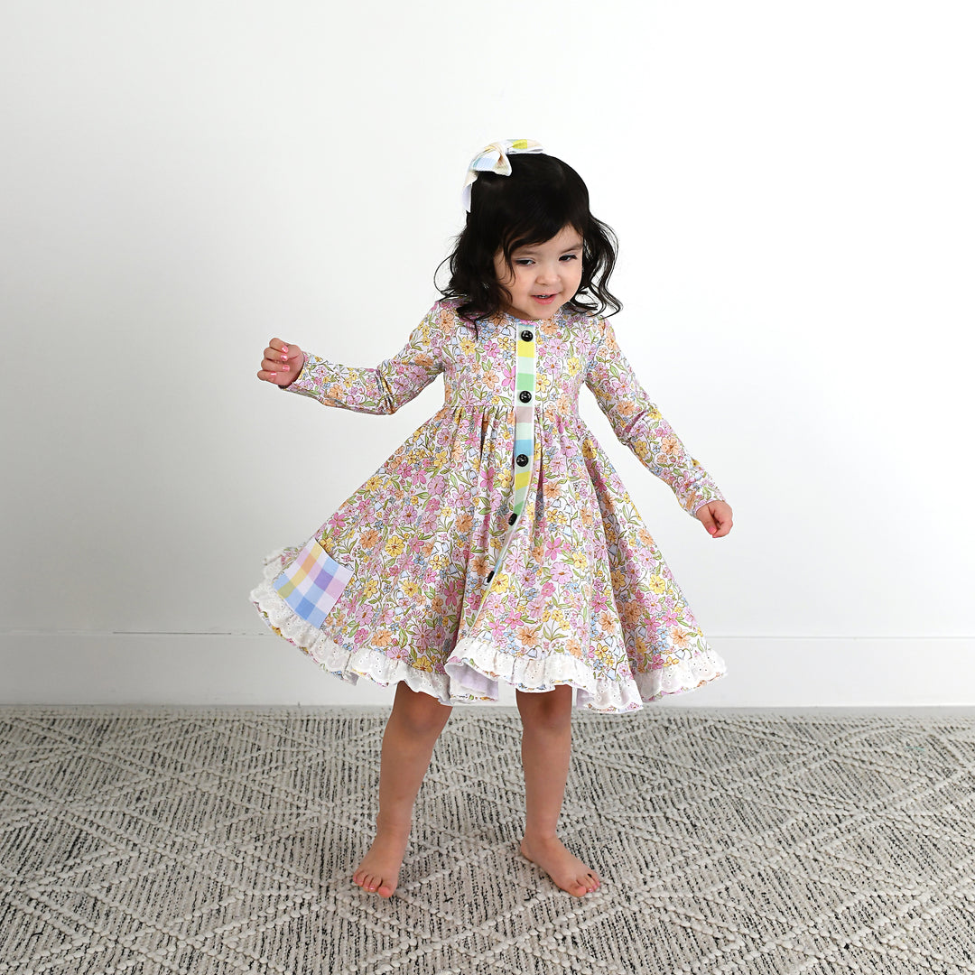 Kennedy Floral BUTTON DRESS - Gigi and Max