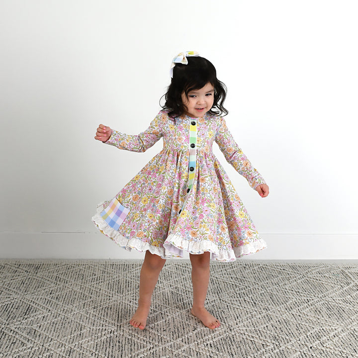 Kennedy Floral BUTTON DRESS - Gigi and Max