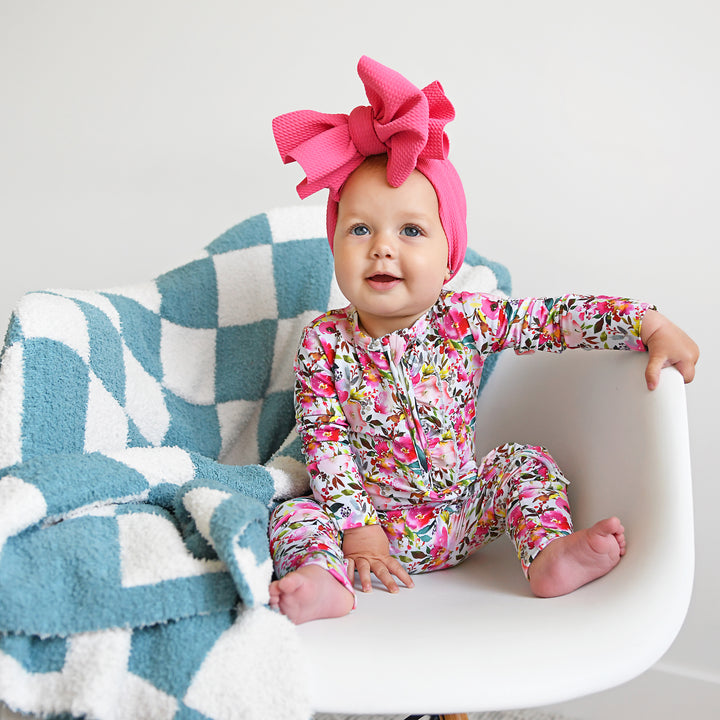 Drake Blue Checks PLUSH BLANKET