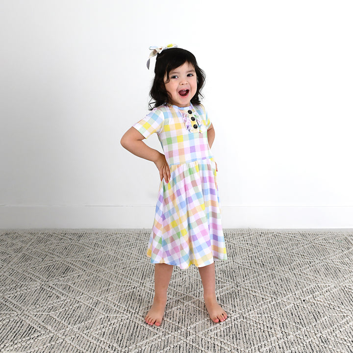 Winnie Pastel Plaid TUTU DRESS - Gigi and Max