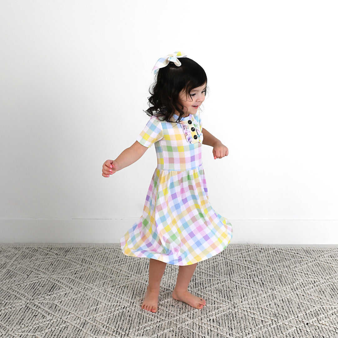 Winnie Pastel Plaid TUTU DRESS - Gigi and Max