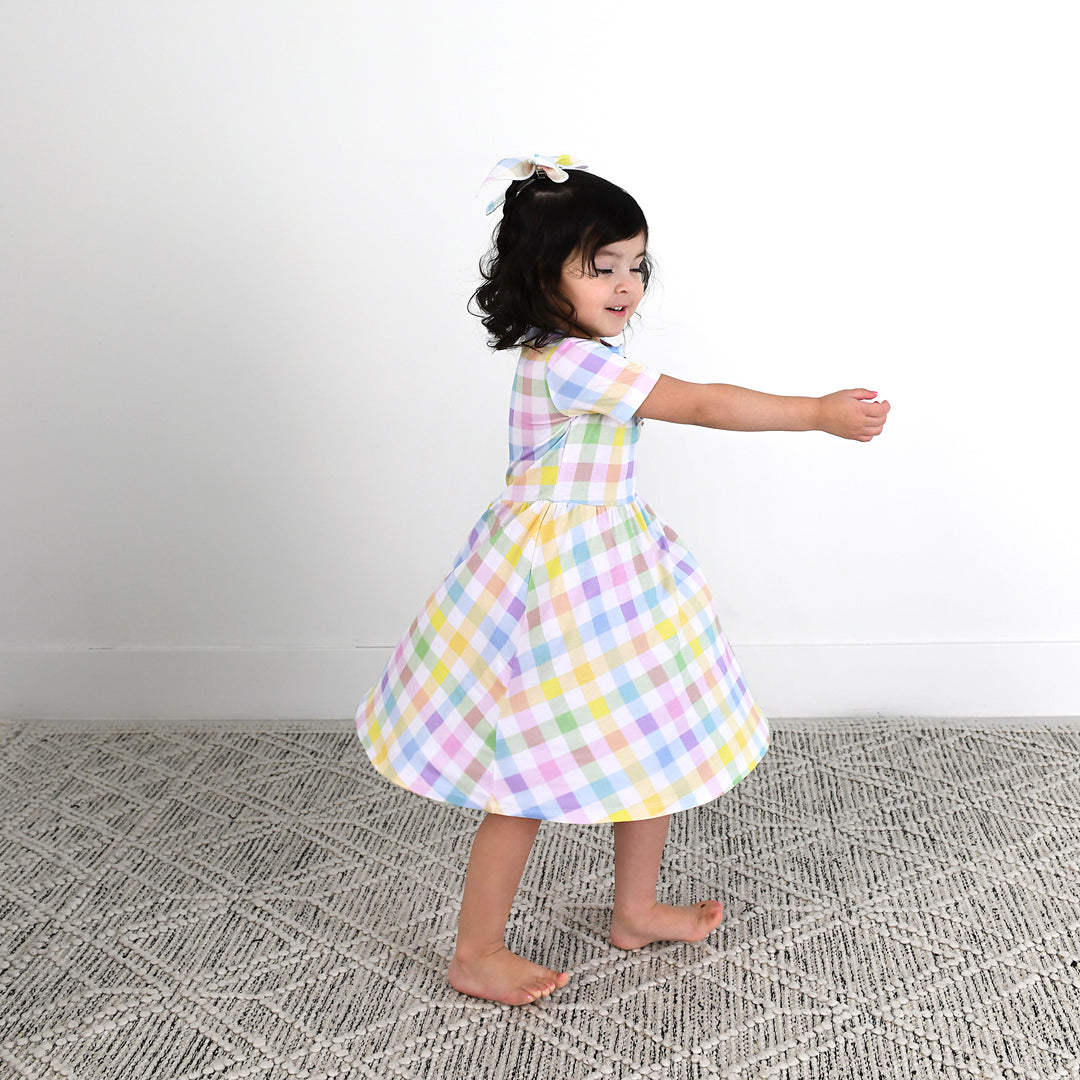 Winnie Pastel Plaid TUTU DRESS - Gigi and Max