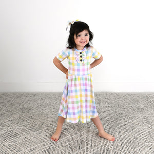 Winnie Pastel Plaid TUTU DRESS - Gigi and Max